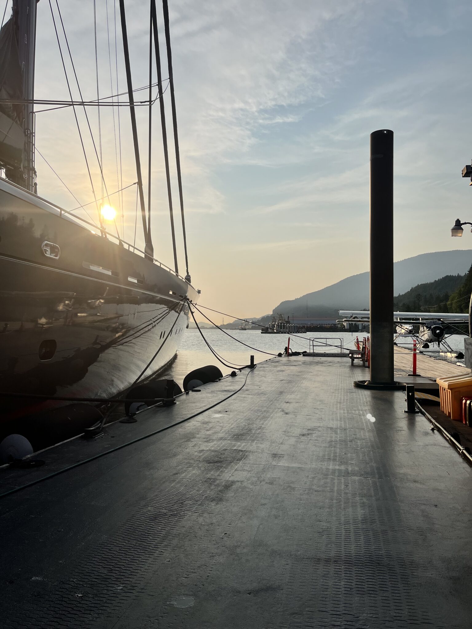 superyacht in alaska